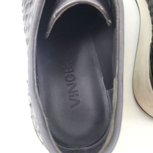 VINCE alligator crocodile embossed leather sneaker - Picture 7 of 13